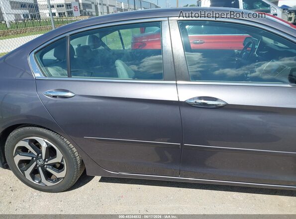 1HGCR2F83GA050490 2016 HONDA ACCORD Gray Вид задньої частини салону