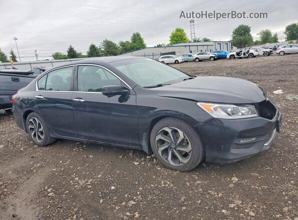 1HGCR2F83GA248079 2016 HONDA ACCORD Black Przód prawy