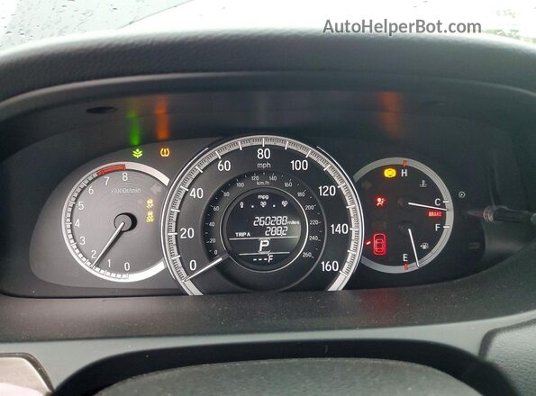 1HGCR2F83GA248079 2016 HONDA ACCORD Black Widok zestawu wskaźników