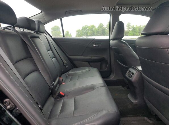 1HGCR2F83GA248079 2016 HONDA ACCORD Black Widok tylnych siedzeń