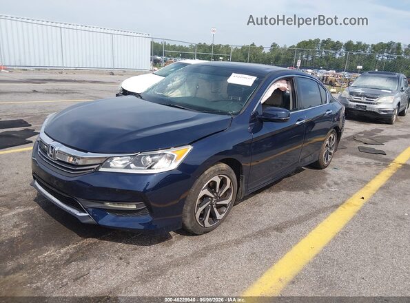 1HGCR2F84HA231194 2017 HONDA ACCORD Blue Front left