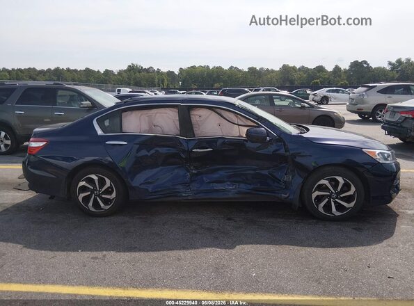 1HGCR2F84HA231194 2017 HONDA ACCORD Blue Instrument cluster view