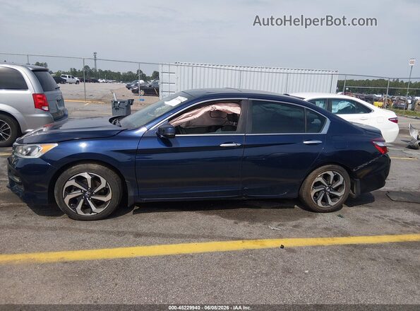1HGCR2F84HA231194 2017 HONDA ACCORD Blue Rear interior view
