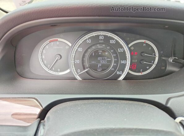 1HGCR2F85GA144144 2016 HONDA ACCORD Burgundy ხელსაწყოთა პანელის ხედი