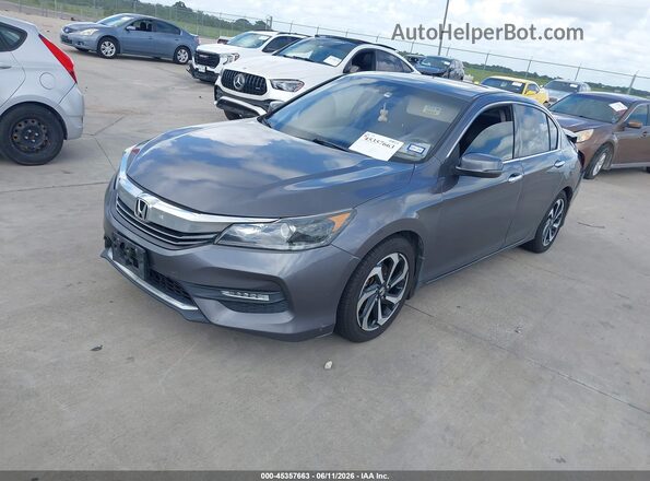 1HGCR2F85GA205914 2016 HONDA ACCORD Gray Vista tres cuartos delantera izquierda