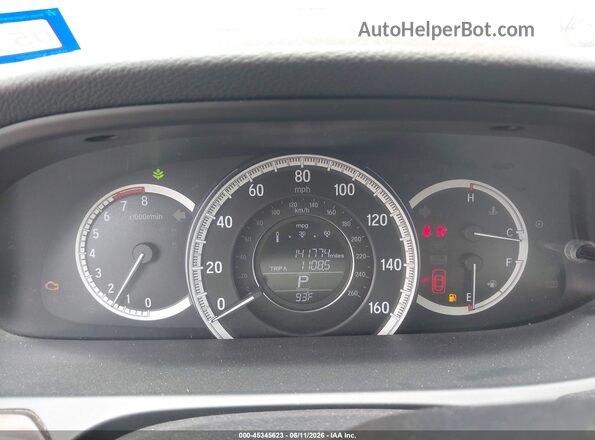 1HGCR2F85HA194706 2017 HONDA ACCORD Gray Widok tylnych siedzeń
