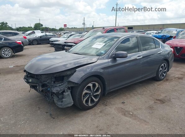 1HGCR2F85HA194706 2017 HONDA ACCORD Gray Przód lewy