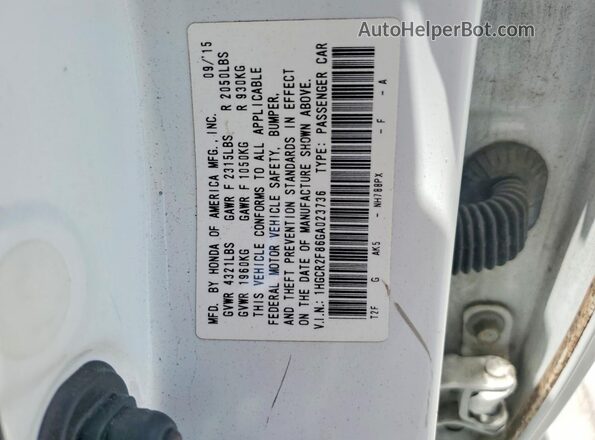 1HGCR2F86GA023736 2016 HONDA ACCORD White 
