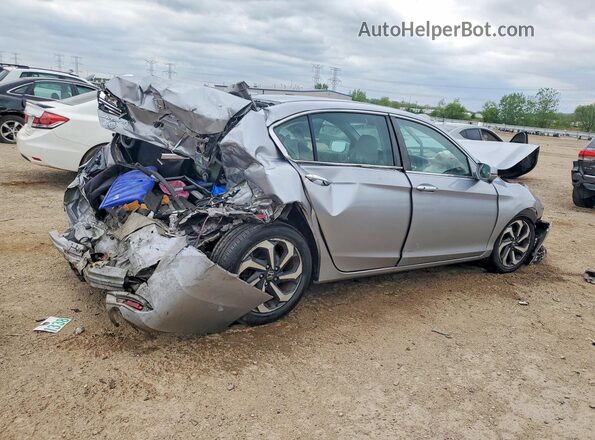 1HGCR2F86GA128468 2016 HONDA ACCORD Silver Հետևի աջ