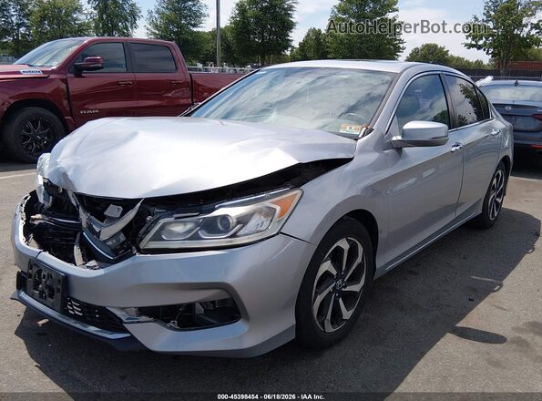 1HGCR2F86GA163916 2016 HONDA ACCORD Silver Przód lewy