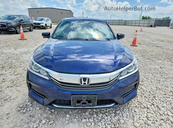 1HGCR2F86HA071240 2017 HONDA ACCORD Blue წინა ხედი