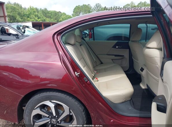 1HGCR2F87GA101330 2016 HONDA ACCORD Красный Вид наклейки с VIN-кодом