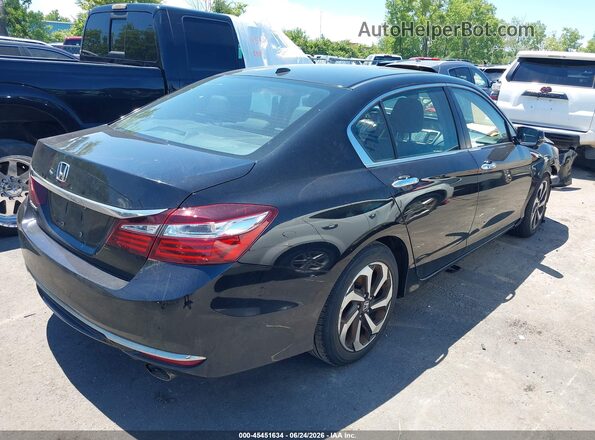 1HGCR2F89GA233750 2016 HONDA ACCORD Black Tył prawy