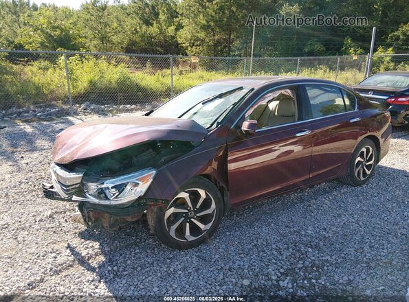 1HGCR2F89HA292315 2017 HONDA ACCORD Red Vista tres cuartos delantera izquierda