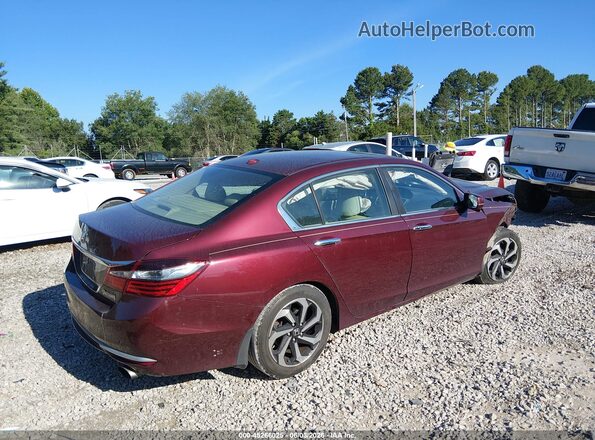 1HGCR2F89HA292315 2017 HONDA ACCORD Red Trasero derecho