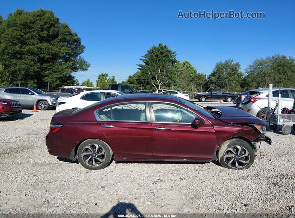 1HGCR2F89HA292315 2017 HONDA ACCORD Red Vista interior trasera