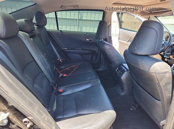 1HGCR2F8XGA014327 2016 HONDA ACCORD Black Вид задніх сидінь