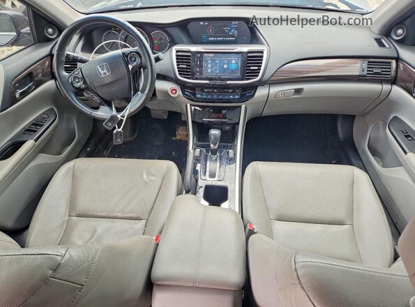 1HGCR2F8XHA110119 2017 HONDA ACCORD Синий 