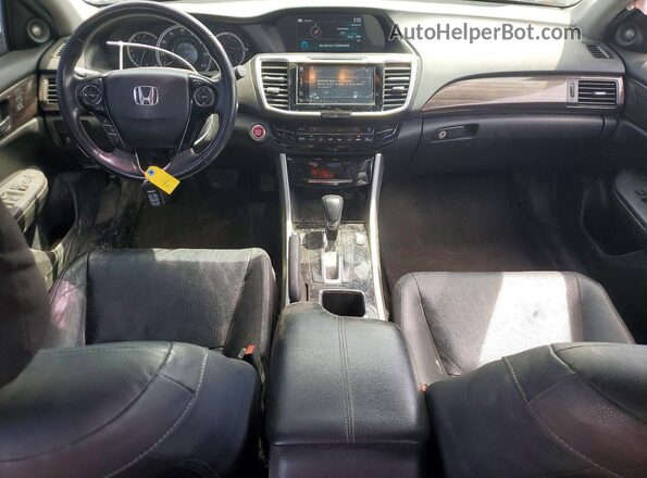 1HGCR2F8XHA254981 2017 HONDA ACCORD White Widok deski rozdzielczej
