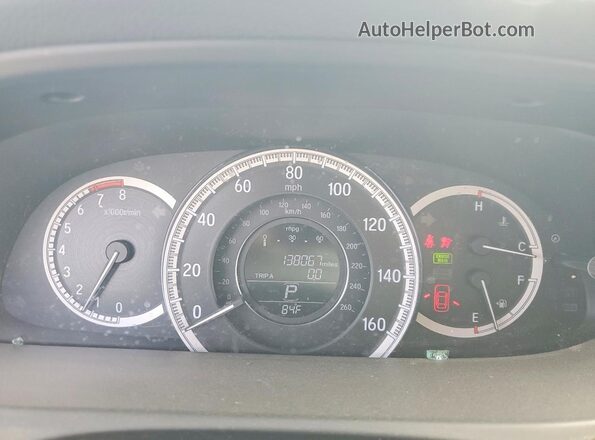 1HGCR2F8XHA254981 2017 HONDA ACCORD White Widok zestawu wskaźników