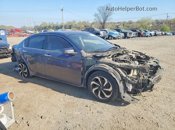 1HGCR2F91GA149592 2016 HONDA ACCORD Gray 