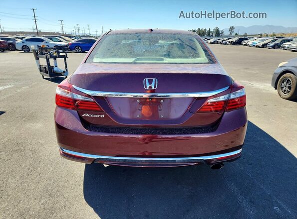 1HGCR2F92GA030207 2016 HONDA ACCORD Burgundy 