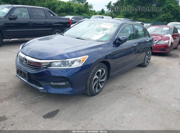 1HGCR2F92GA086311 2016 HONDA ACCORD Blue Przód lewy