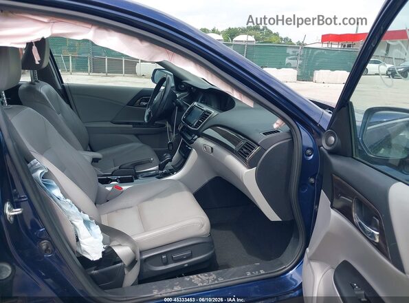 1HGCR2F92GA086311 2016 HONDA ACCORD Blue Widok wnętrza z przodu