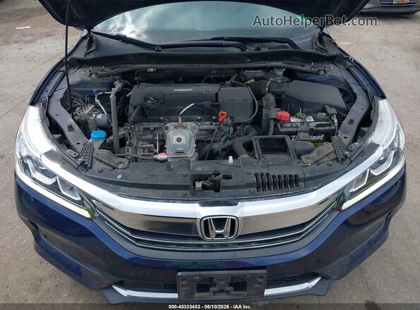 1HGCR2F92GA086311 2016 HONDA ACCORD Blue Widok z tyłu