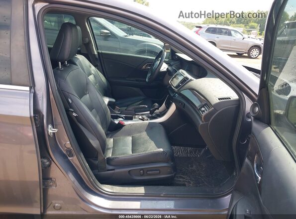 1HGCR2F97GA125944 2016 HONDA ACCORD Gray წინა სალონის ხედი