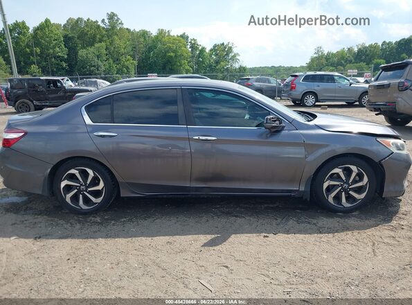 1HGCR2F97GA125944 2016 HONDA ACCORD Gray უკანა სალონის ხედი