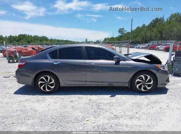 1HGCR2F97HA248600 2017 HONDA ACCORD Gray Rear interior view