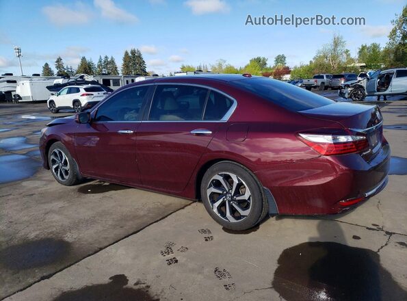 1HGCR2F98HA282951 2017 HONDA ACCORD Maroon Հետևի ձախ