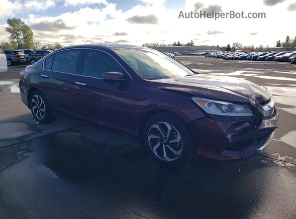 1HGCR2F98HA282951 2017 HONDA ACCORD Maroon Առջևի աջ