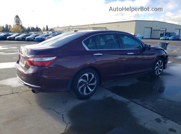 1HGCR2F98HA282951 2017 HONDA ACCORD Maroon Հետևի աջ