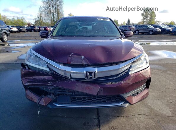1HGCR2F98HA282951 2017 HONDA ACCORD Maroon Դիմացի տեսք