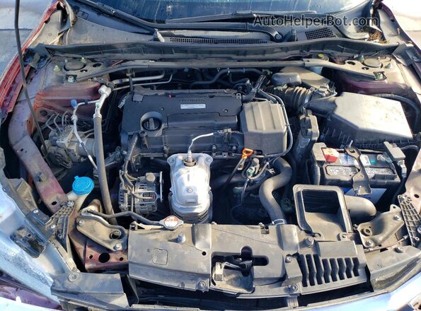 1HGCR2F98HA282951 2017 HONDA ACCORD Maroon Սալոնի հետևի տեսք