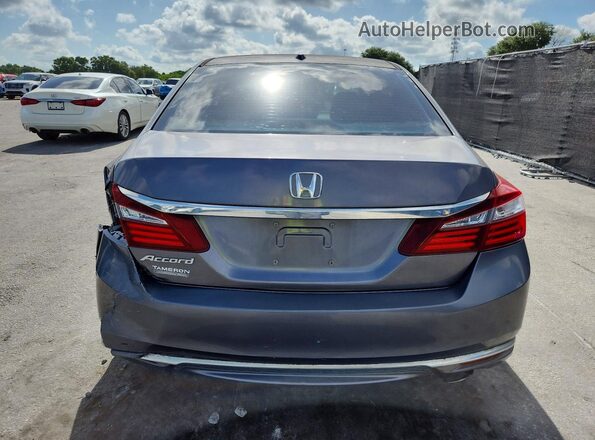 1HGCR2F9XGA221924 2016 HONDA ACCORD Gray უკანა ხედი