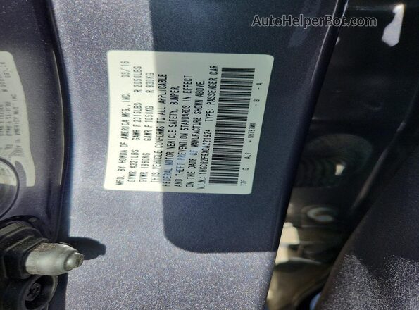 1HGCR2F9XGA221924 2016 HONDA ACCORD Gray ძრავის განყოფილების ხედი