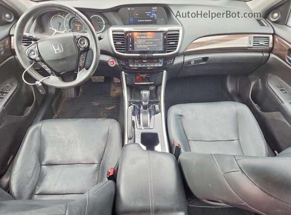 1HGCR3F06GA032016 2016 HONDA ACCORD Серебряный Вид панели приборов