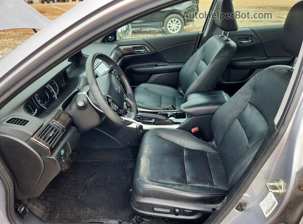 1HGCR3F06GA032016 2016 HONDA ACCORD Серебряный Вид салона спереди