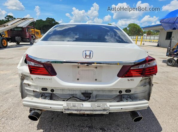1HGCR3F0XGA016157 2016 HONDA ACCORD White Вид ззаду