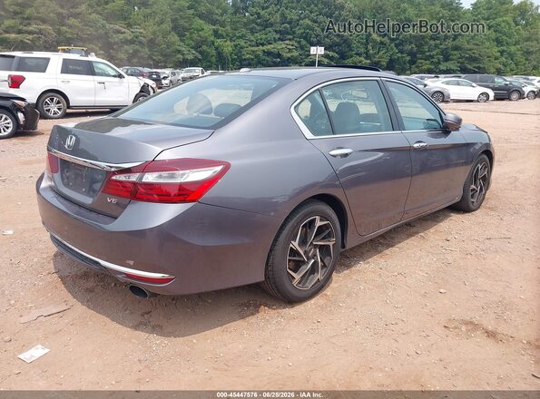 1HGCR3F80GA016707 2016 HONDA ACCORD Gray Trasero derecho
