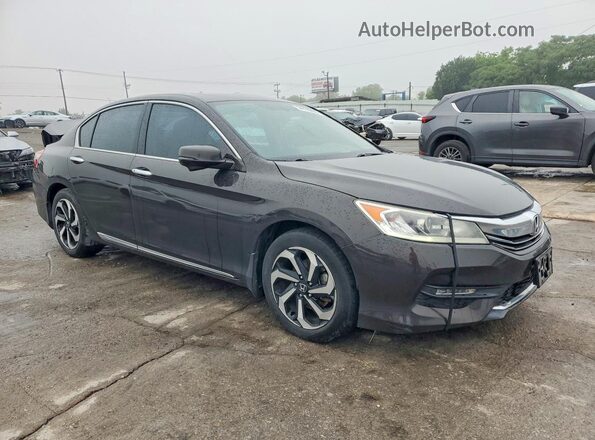 1HGCR3F80HA027062 2017 HONDA ACCORD Black Przód prawy