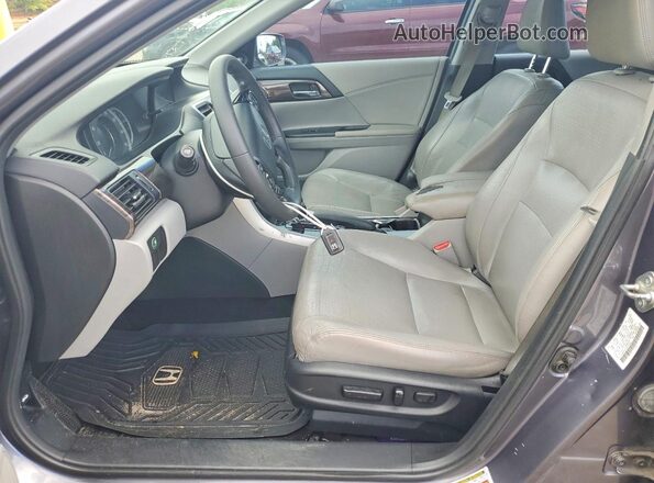 1HGCR3F81GA002895 2016 HONDA ACCORD Gray წინა სალონის ხედი