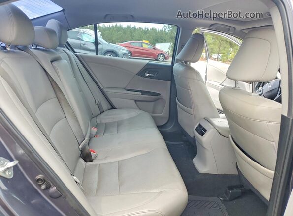 1HGCR3F81GA002895 2016 HONDA ACCORD Gray უკანა სავარძლების ხედი