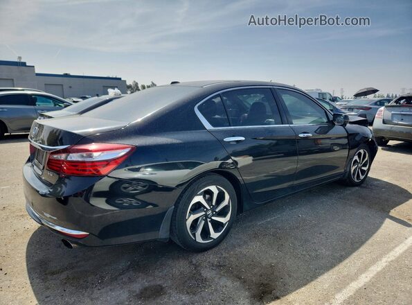 1HGCR3F81GA008258 2016 HONDA ACCORD Black Trasero derecho