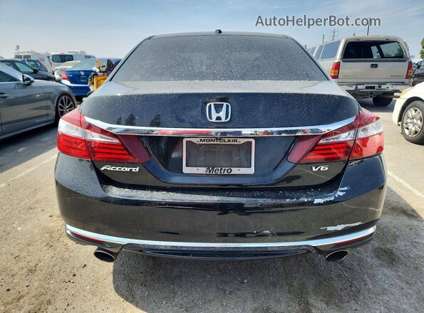 1HGCR3F81GA008258 2016 HONDA ACCORD Black Vista trasera