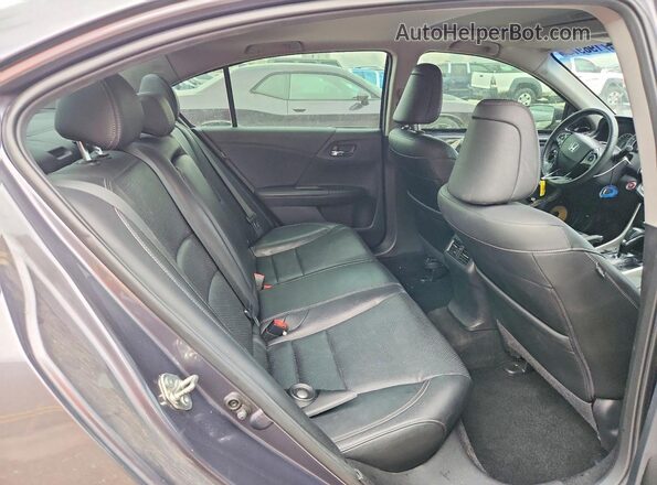 1HGCR3F81GA009698 2016 HONDA ACCORD Gray Rear seats view