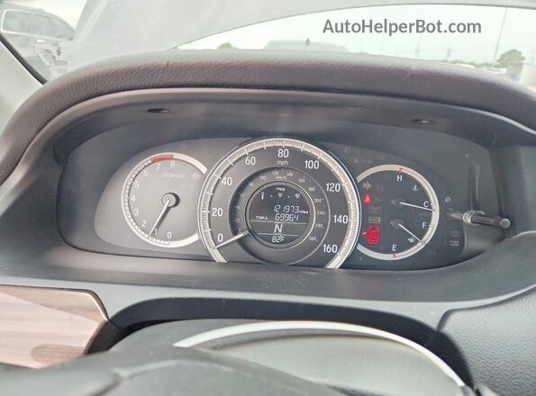 1HGCR3F81GA009698 2016 HONDA ACCORD Gray Instrument cluster view